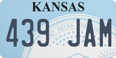 KS license plate 439JAM