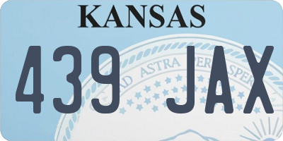 KS license plate 439JAX