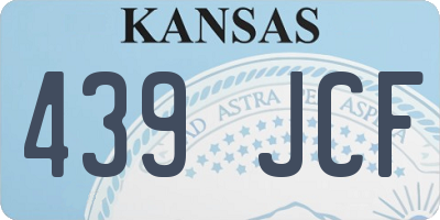 KS license plate 439JCF