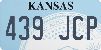 KS license plate 439JCP
