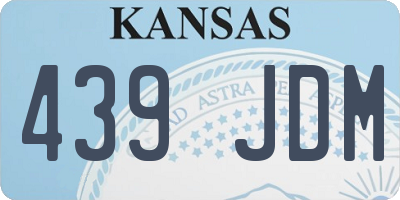 KS license plate 439JDM