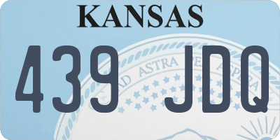 KS license plate 439JDQ