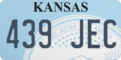 KS license plate 439JEC