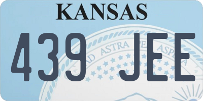 KS license plate 439JEE