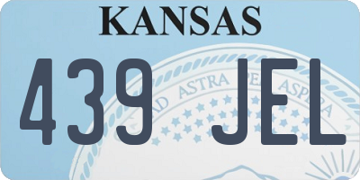 KS license plate 439JEL