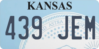 KS license plate 439JEM