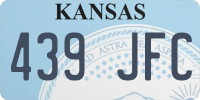 KS license plate 439JFC