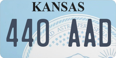 KS license plate 440AAD