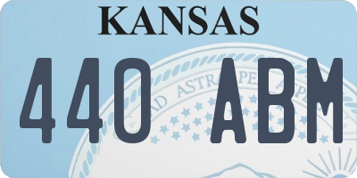 KS license plate 440ABM