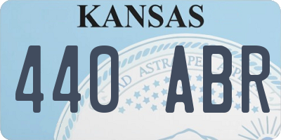 KS license plate 440ABR