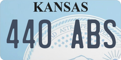 KS license plate 440ABS