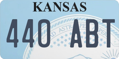 KS license plate 440ABT