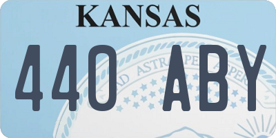 KS license plate 440ABY