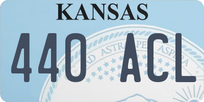 KS license plate 440ACL