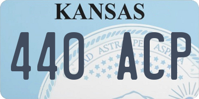 KS license plate 440ACP