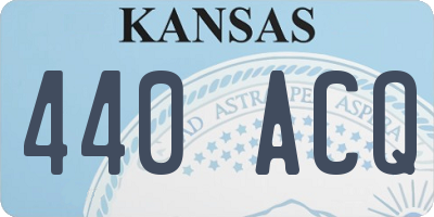 KS license plate 440ACQ