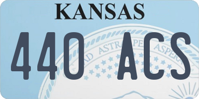 KS license plate 440ACS