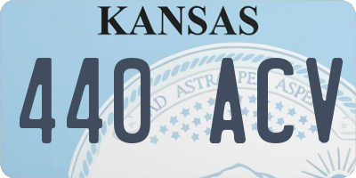 KS license plate 440ACV