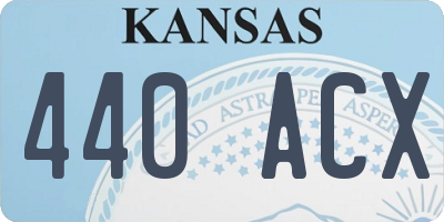 KS license plate 440ACX