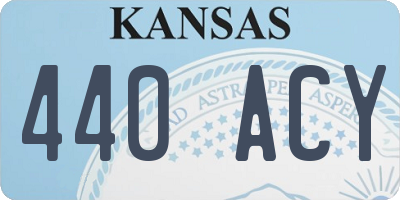 KS license plate 440ACY