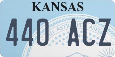 KS license plate 440ACZ