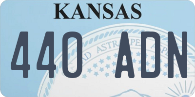 KS license plate 440ADN