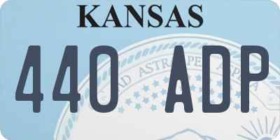 KS license plate 440ADP