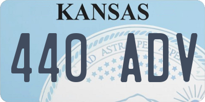 KS license plate 440ADV