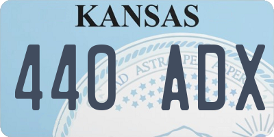 KS license plate 440ADX