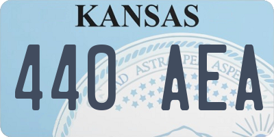 KS license plate 440AEA
