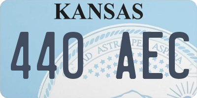 KS license plate 440AEC