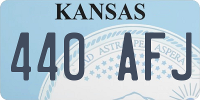 KS license plate 440AFJ