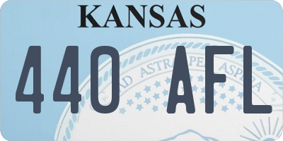 KS license plate 440AFL