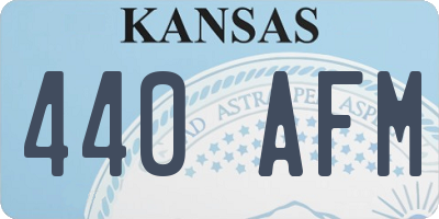 KS license plate 440AFM