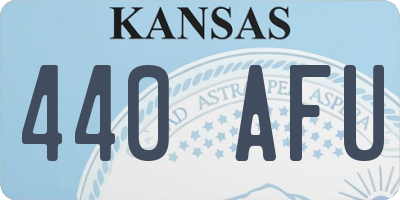 KS license plate 440AFU