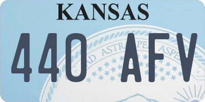 KS license plate 440AFV