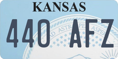 KS license plate 440AFZ