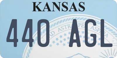 KS license plate 440AGL