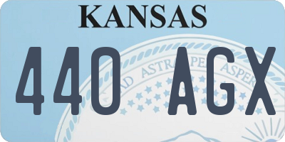 KS license plate 440AGX