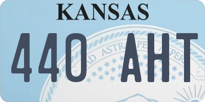 KS license plate 440AHT