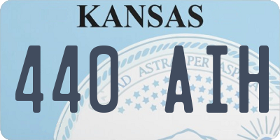KS license plate 440AIH