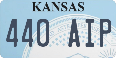 KS license plate 440AIP