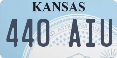 KS license plate 440AIU