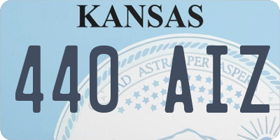KS license plate 440AIZ