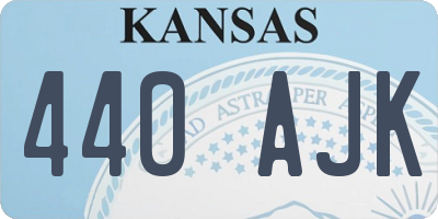 KS license plate 440AJK