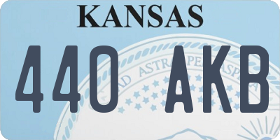 KS license plate 440AKB