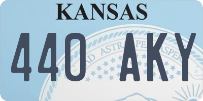 KS license plate 440AKY