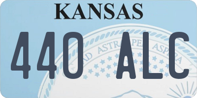 KS license plate 440ALC