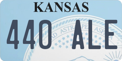 KS license plate 440ALE