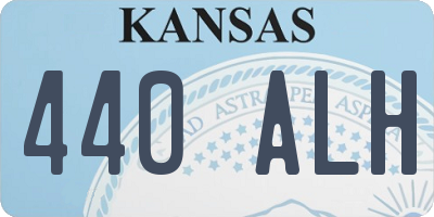 KS license plate 440ALH